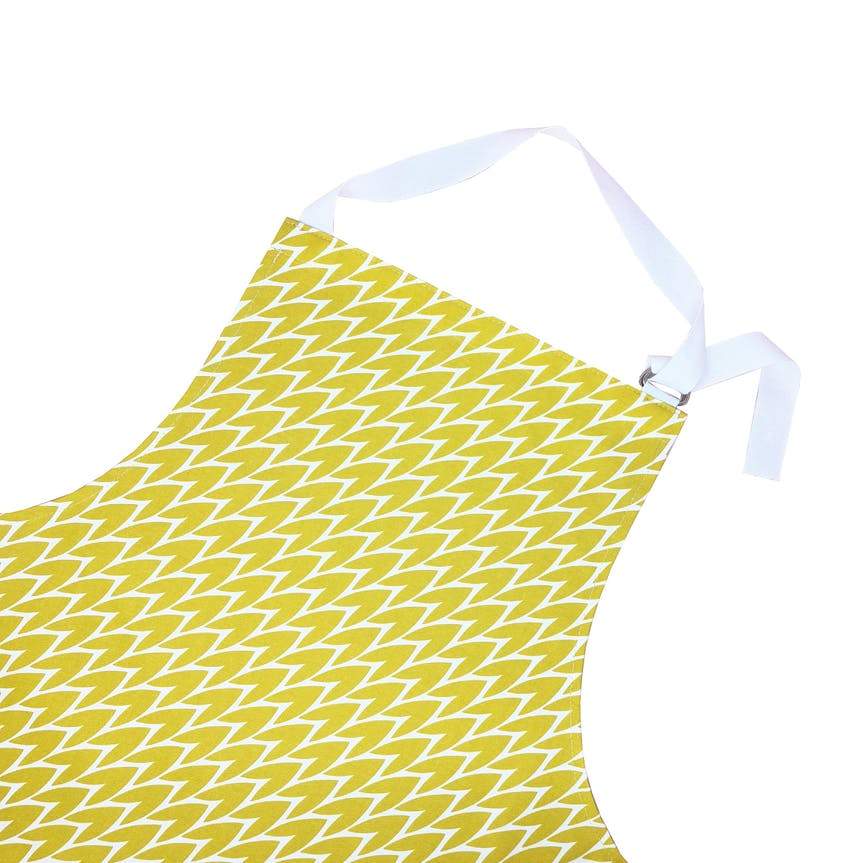 Leaf Cotton Apron - Yellow