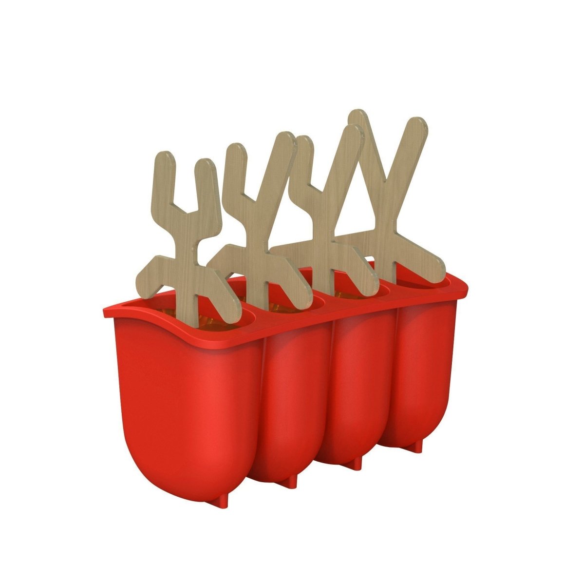 Lollypop Men Ice Lolly Moulds - Makes 4