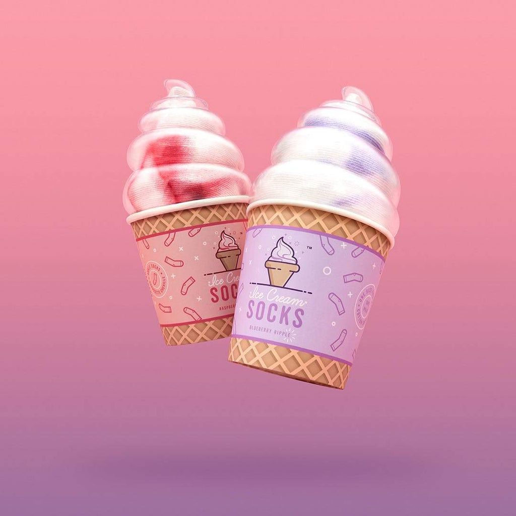 Ice Cream Socks Blueberry Ripple Ankle Socks