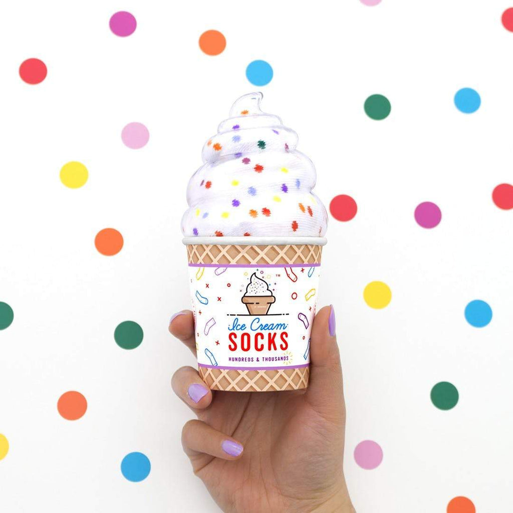 Ice Cream Socks Hundreds & Thousands Ankle Socks