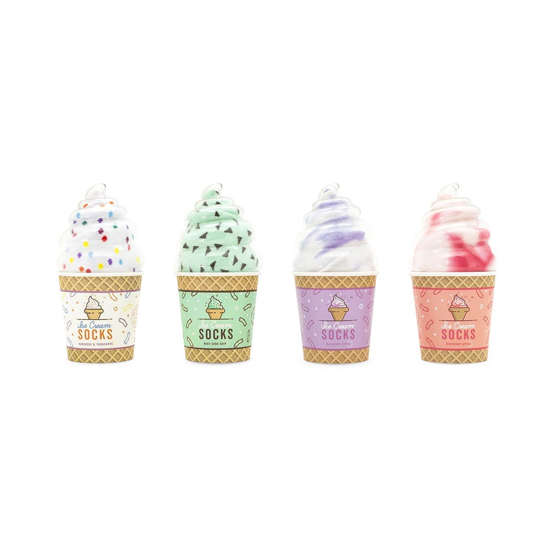 Ice Cream Socks Hundreds & Thousands Ankle Socks