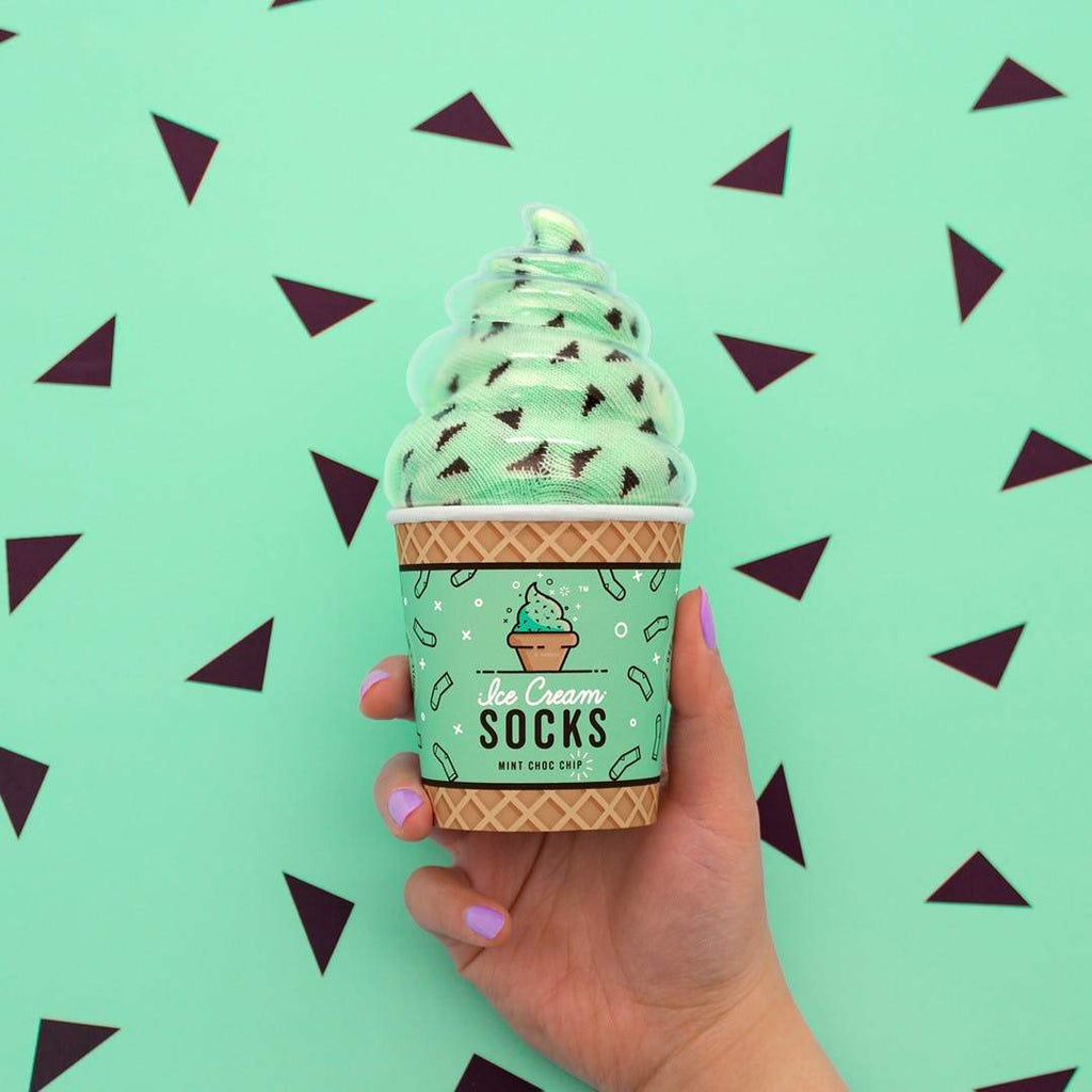 Ice Cream Socks Mint Choc Chip