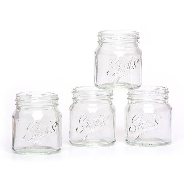 Mason Jar Shot Glass - Set of 4