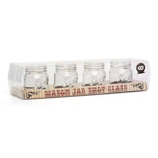 Mason Jar Shot Glass - Set of 4