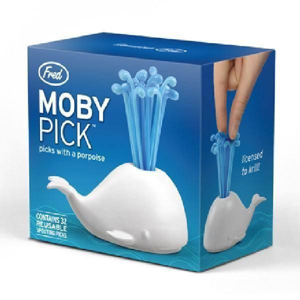 Moby Whale Party Picks - Set of 32