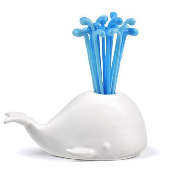 Moby Whale Party Picks - Set of 32
