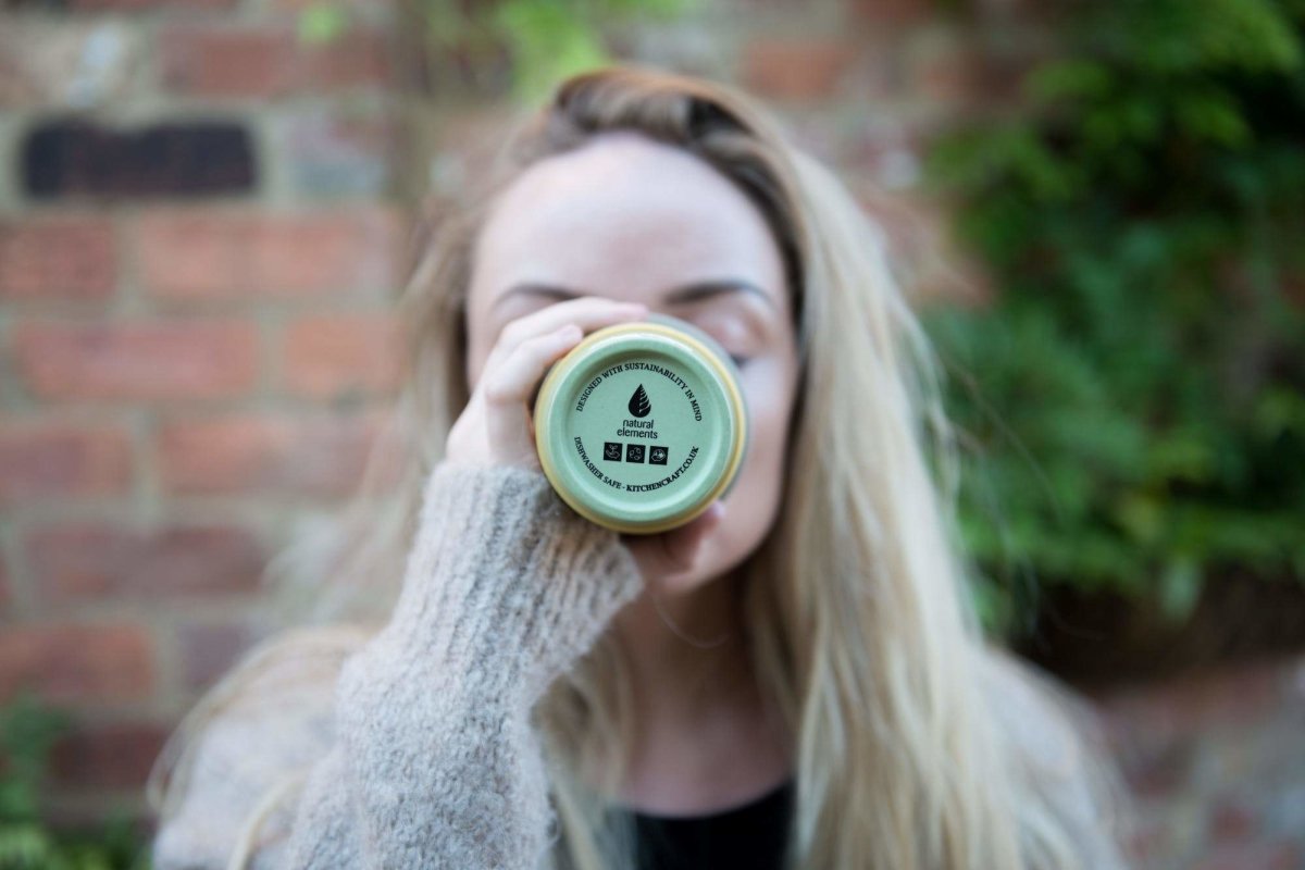 Eco-Friendly Yellow Travel Mug