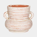 Daphne Amphora Vase - Whitewashed Terracotta