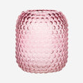 Glass Bobble Vase - Pink
