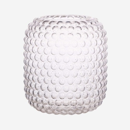 Clear Glass Bobble Vase