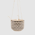 Black Geo Isla Hanging Planter