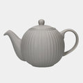 Globe Textured Teapot With Strainer 4 Cup Grey