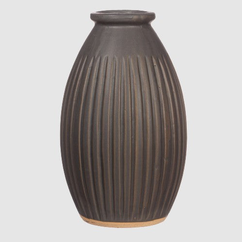 Japandi Grooved Vase
