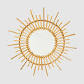 Rattan Starburst Mirror