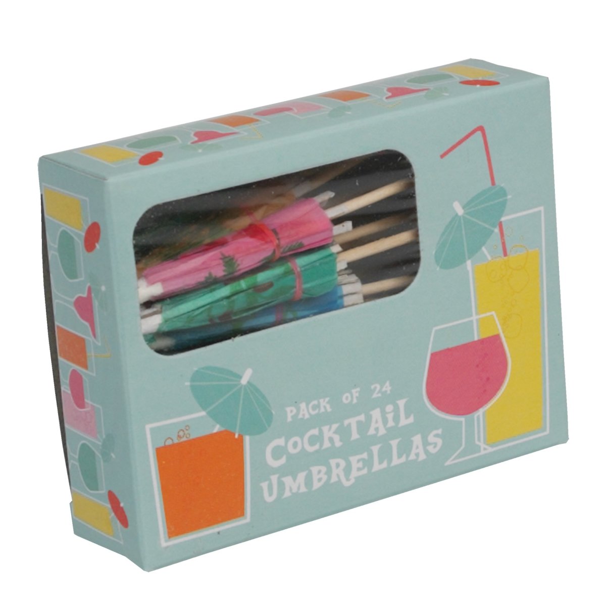 Pack Of 24 Assorted Cocktail Umbrellas