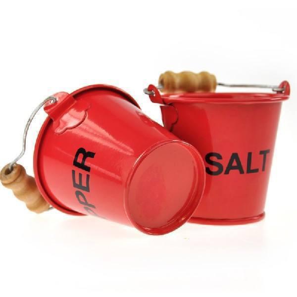 Pinch Pots Salt & Pepper Fire Buckets