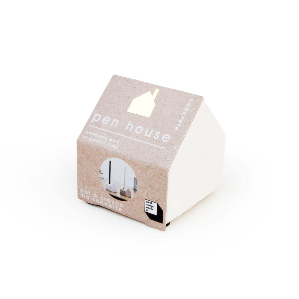 Concrete Pen House - Pink & White