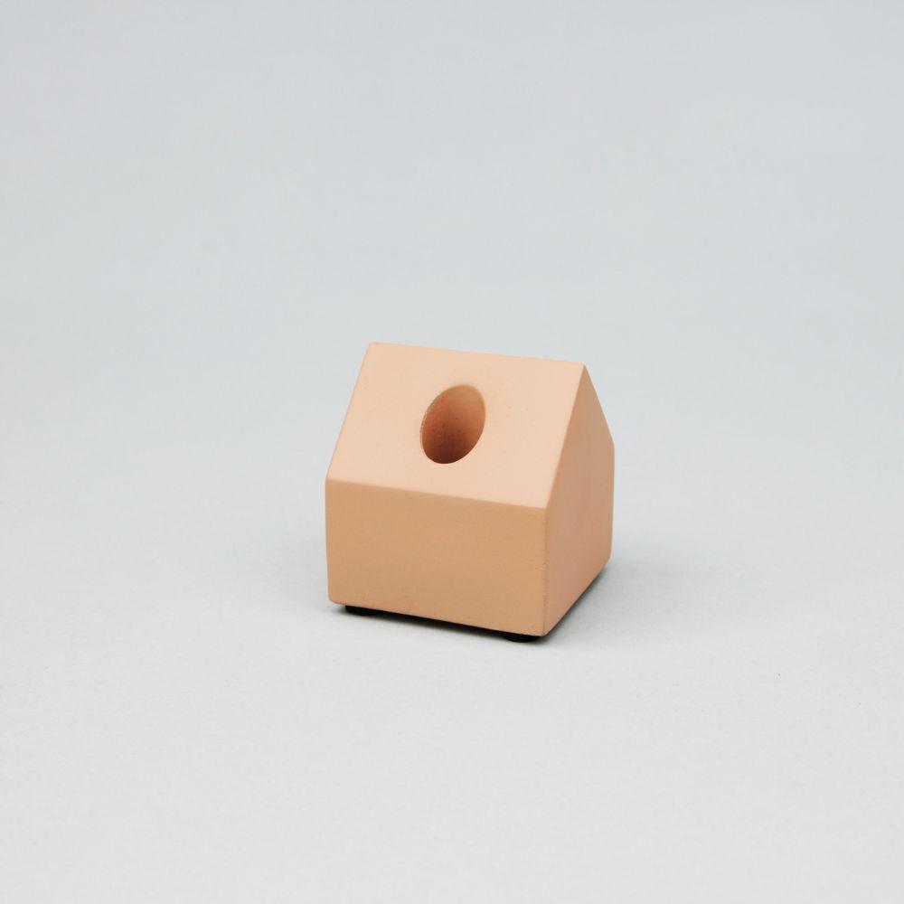 Concrete Pen House - Pink & White