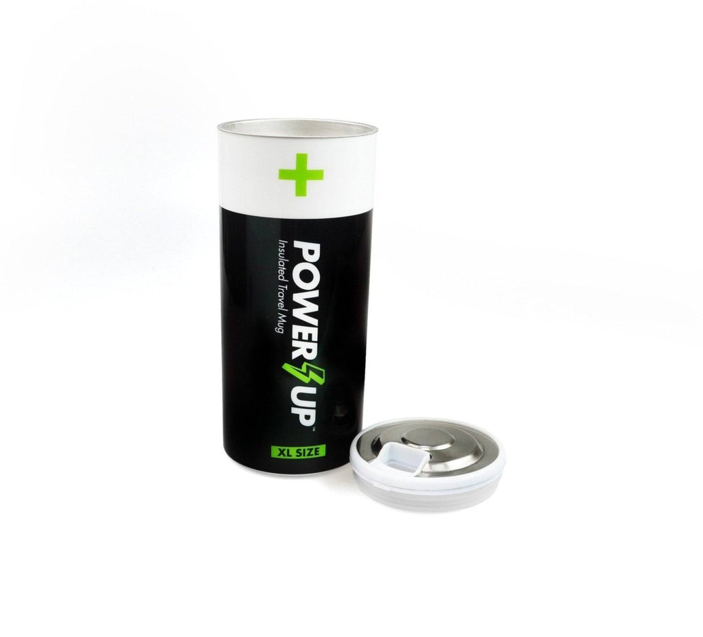 Power Up Battery Shaped Insulated Water Bottle