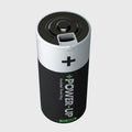 Power Up Battery Shaped Insulated Water Bottle