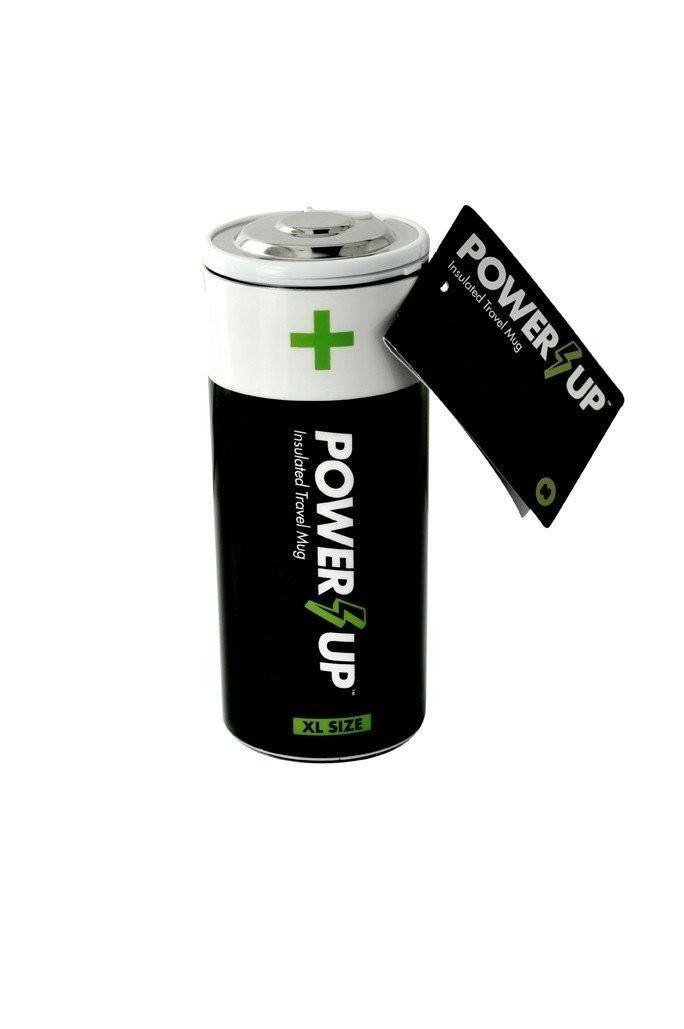 Power Up Battery Shaped Insulated Water Bottle