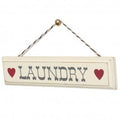 Rustic Wooden Hanging Laundry Sign
