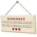 Family Home Wooden Hanging Sign