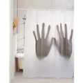 Scary shower curtain