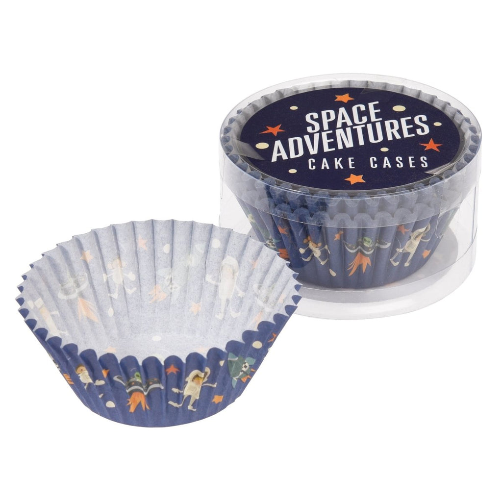Set 50 Cupcake Cases Space Adventure