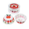 Set 50 Cupcake Cases Vintage Apple