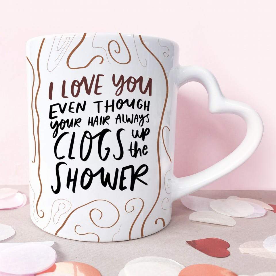 Funny Girlfriend Heart-Handle Mug - 11oz
