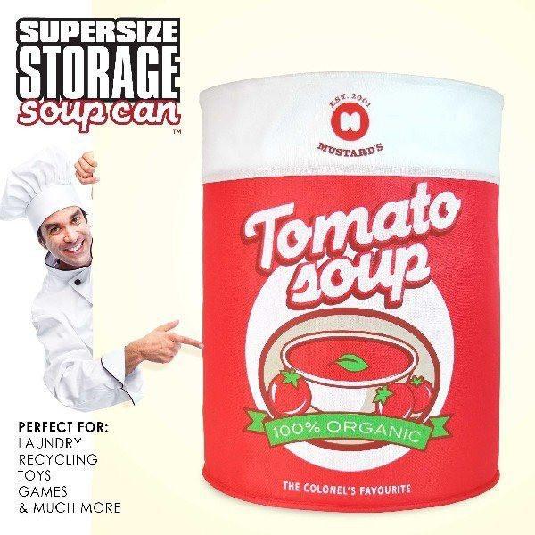 Soup Tin Pop-Up Storage Bin