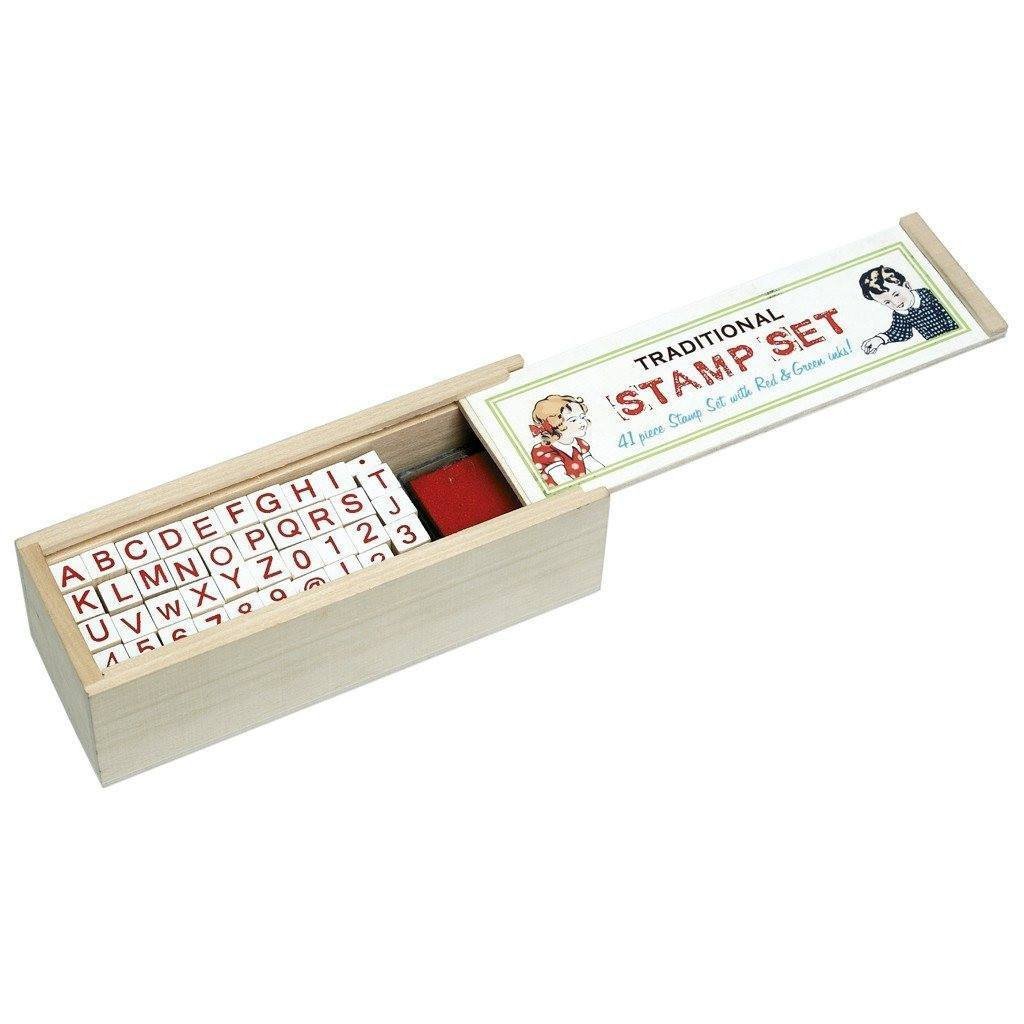 Alphabet & Number Stamps - Set of 41