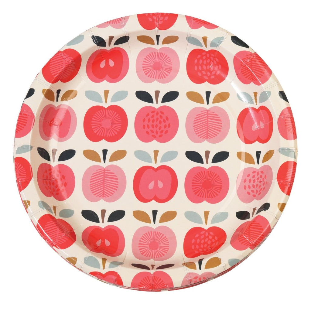 Vintage Apple Small Paper Plates (Set Of 8)